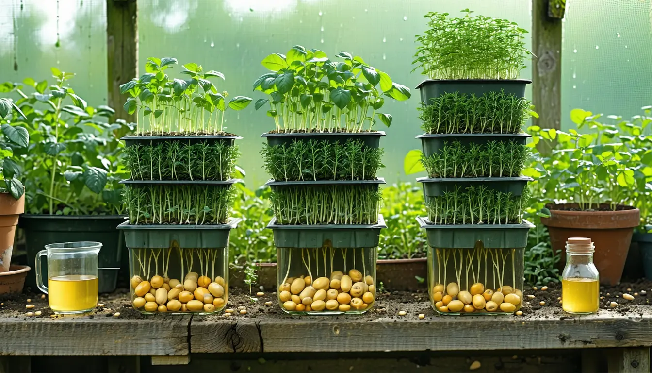 Illustration accompanying Five stacked CRISPR edits push a soybean line to 90.2% oleic acid