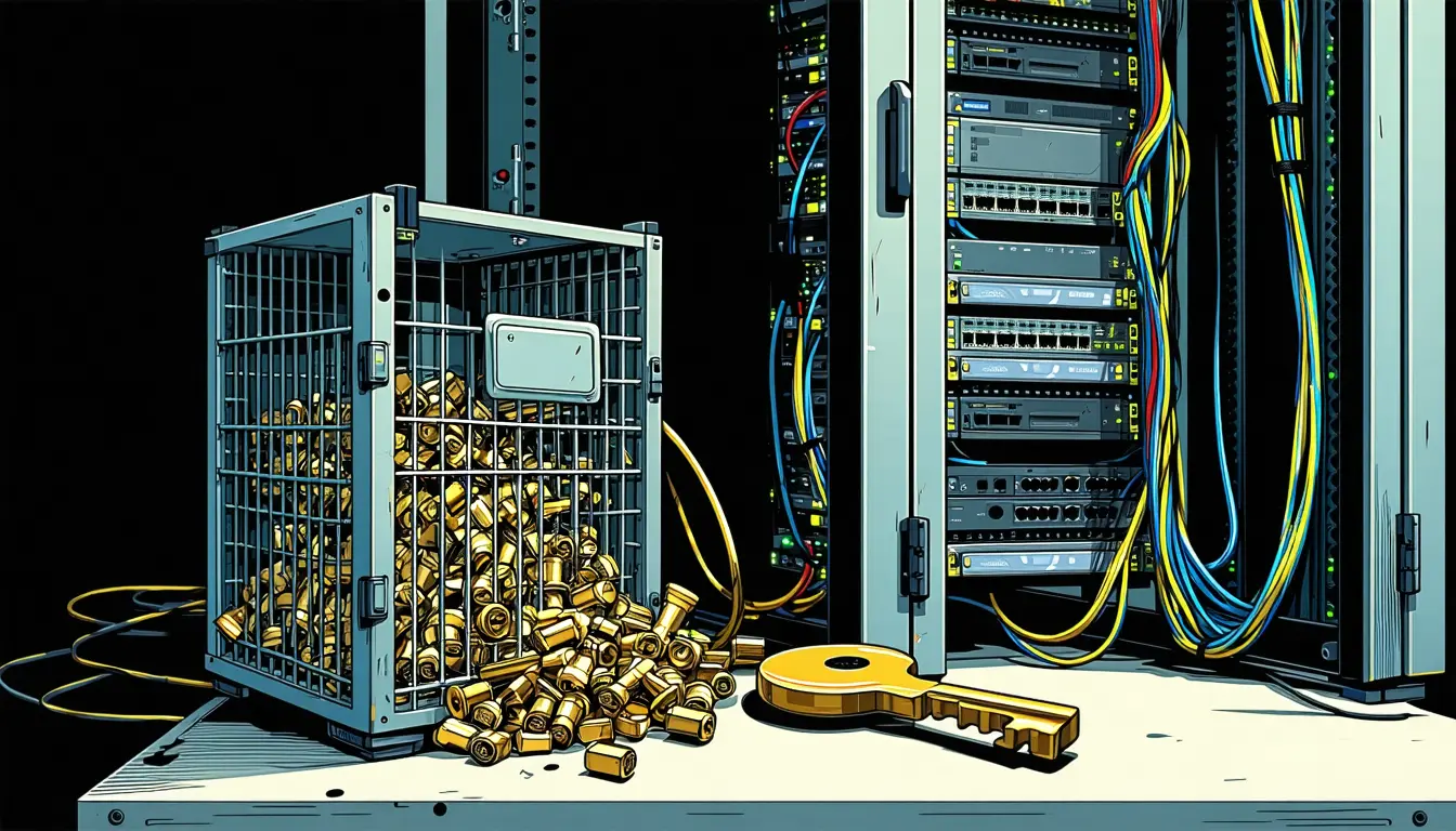 Illustration accompanying GitHub's guidance on leaked secrets puts rotation ahead of rewriting history