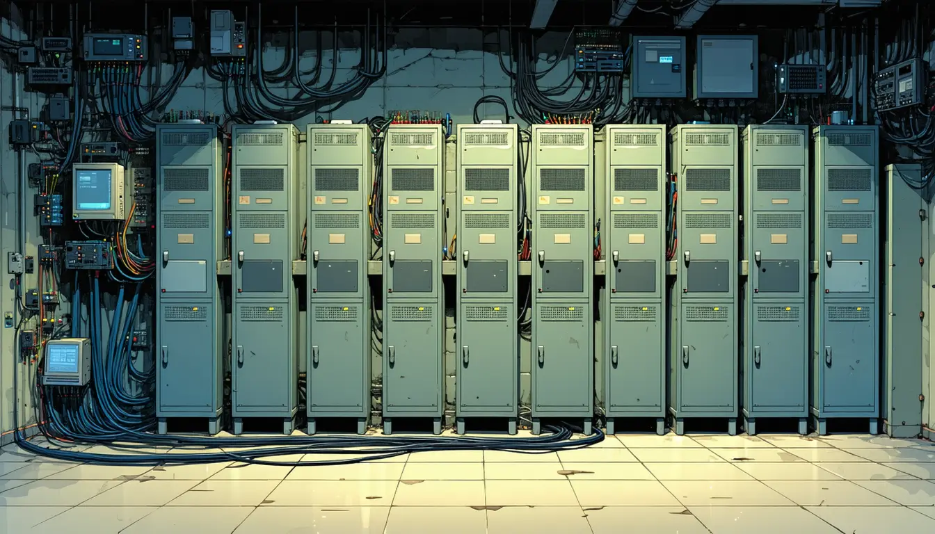 Illustration accompanying Traffic on seventeen relays wired straight into Anthropic's API skews 58 to 1 toward uploads