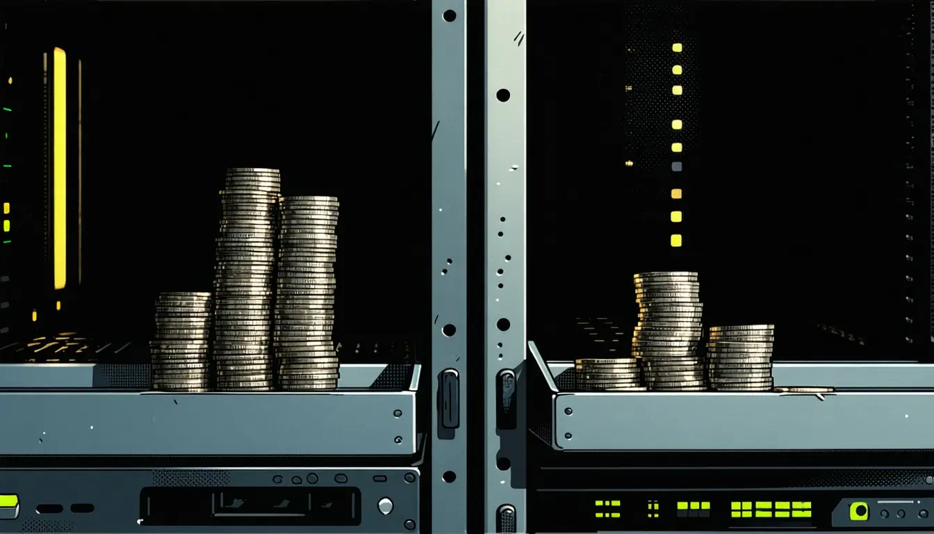 Illustration accompanying BitMEX's $50 monthly minimum costs a $6,000 leftover balance 10% a year