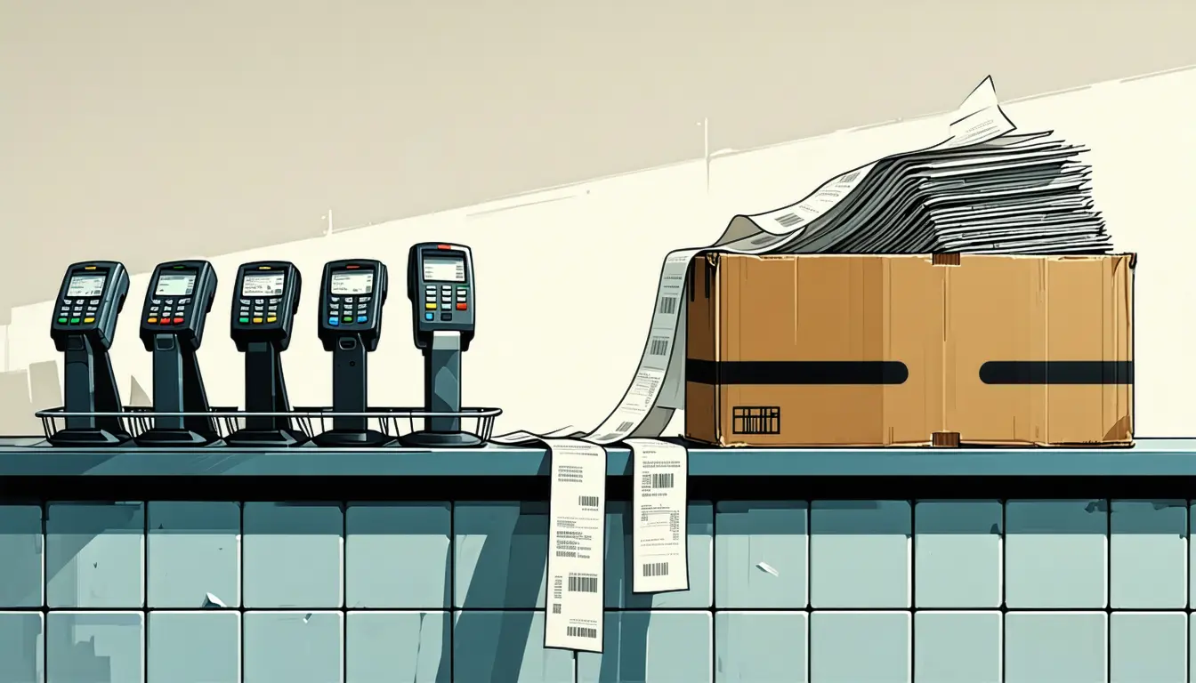 Illustration accompanying Stripe's payments data shows its top AI customers accelerating from 120% to 175% growth