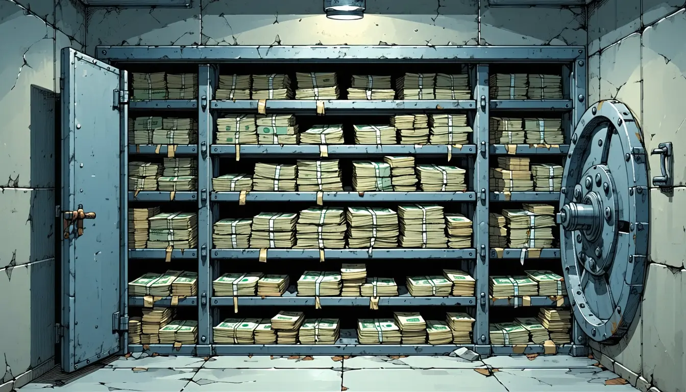 Illustration accompanying US seizure of a payment provider's accounts leaves EQIBank holding a fifth of its money