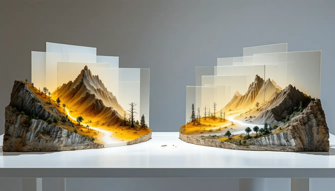 Illustration accompanying Cardiff researchers shrink a landslide-mapping AI to eight satellite data channels