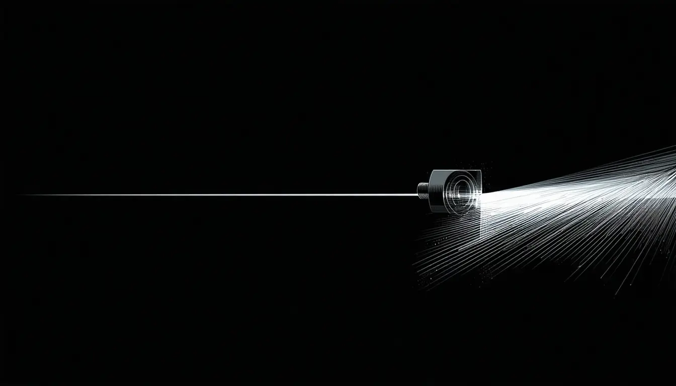 Illustration accompanying Cutting a single photon in half leaves a state that takes many photons to describe