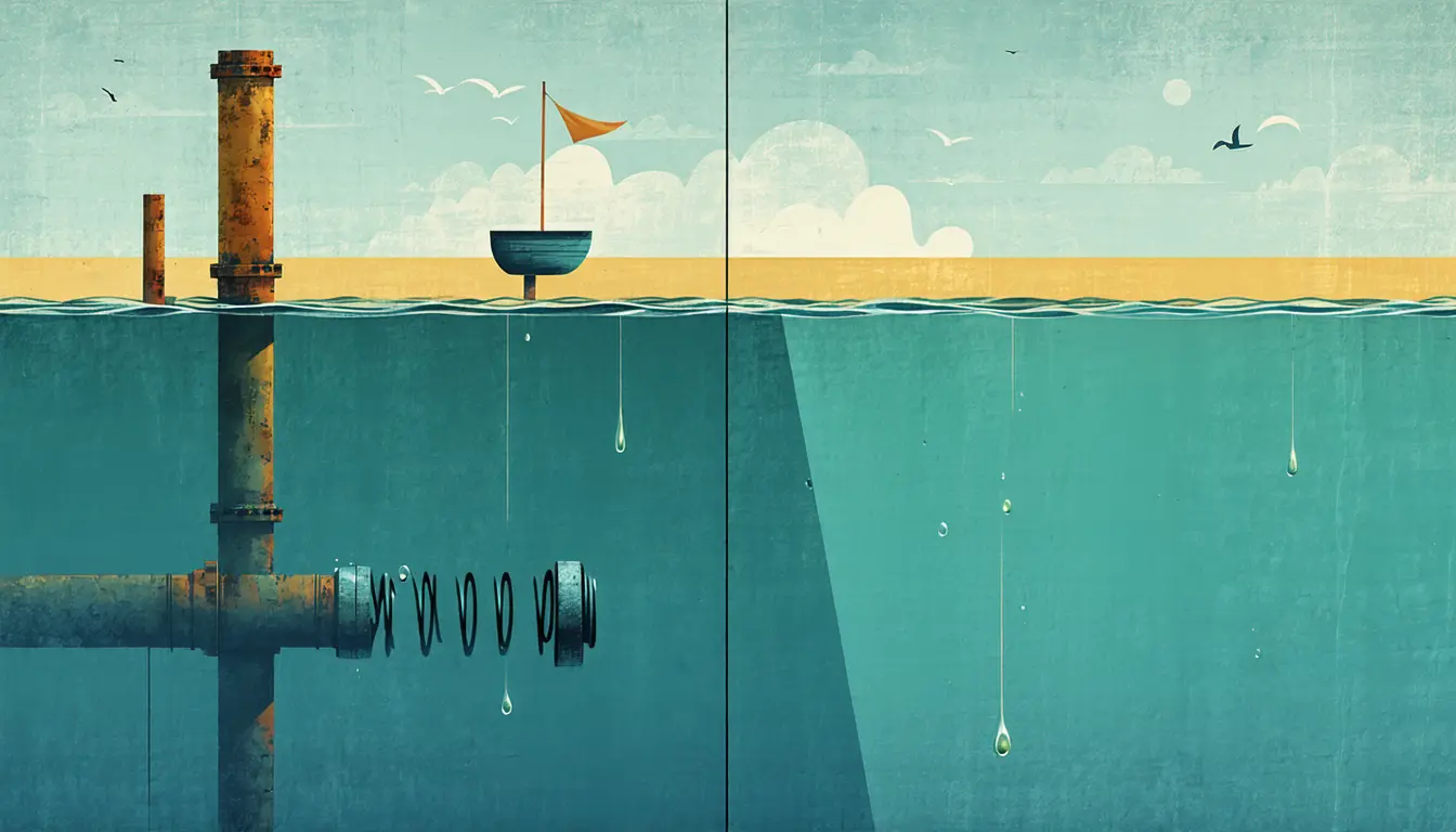 Illustration accompanying Tide models reproduce observed tides once they include the springlike push of internal waves