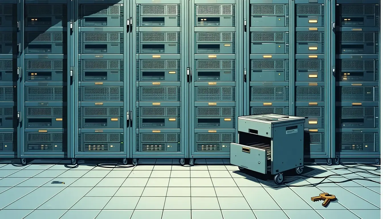 Illustration accompanying Google plans to store Private AI Compute context in per-user databases keyed to the user's device