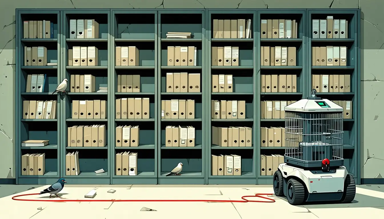 Illustration accompanying A code-review agent read 9 files and hit 3 policy blocks before reporting success