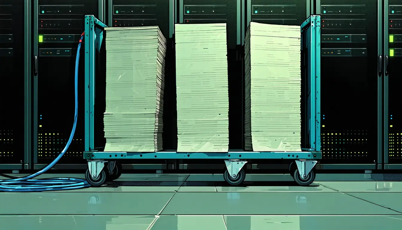 Illustration accompanying Identical report headers hid an eightfold gap between three runs of one model probe