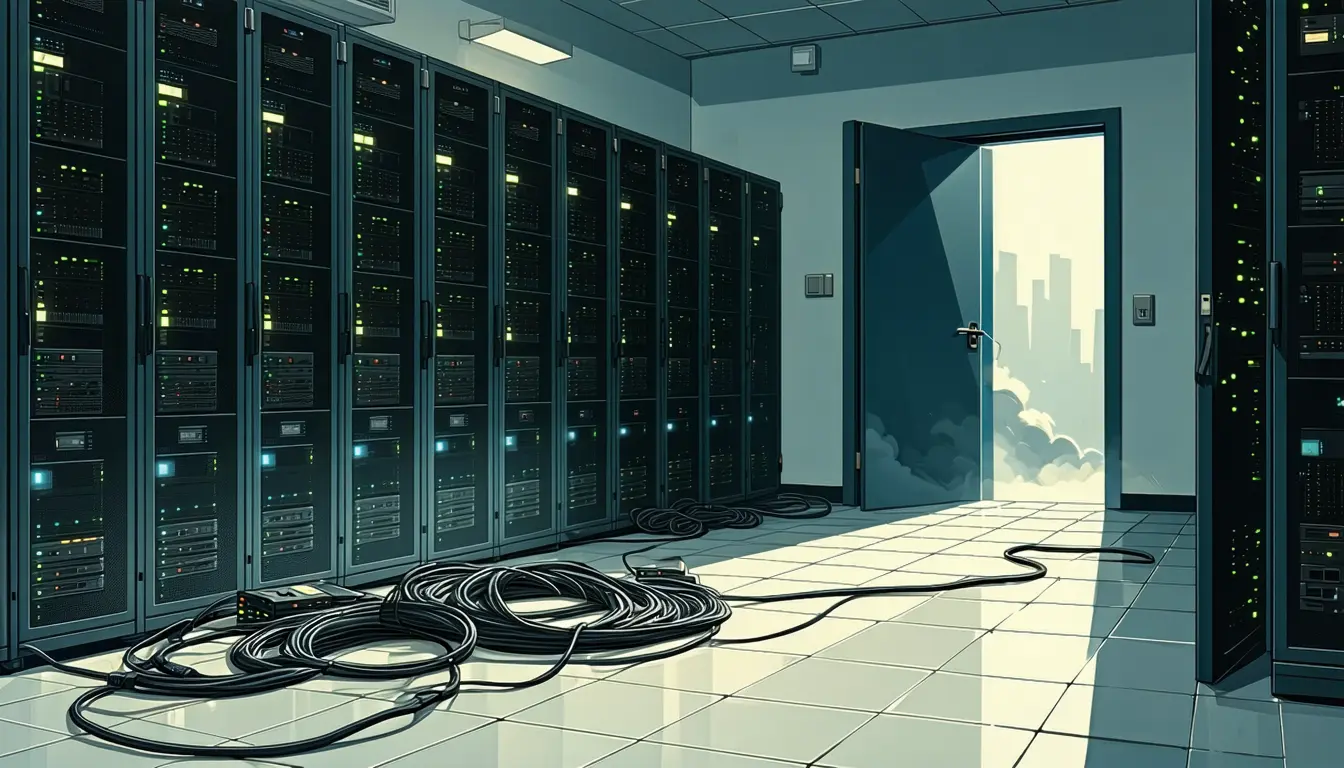 Illustration accompanying Kiteworks asks customers to pull servers offline on unspecified law-enforcement intelligence