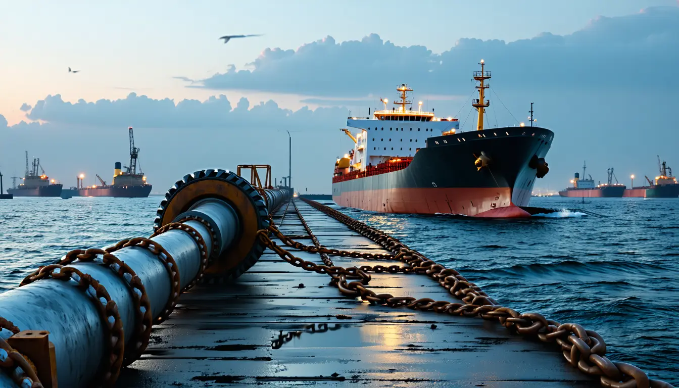 Illustration accompanying Emergency powers let Trump curb diesel exports over his own party's objections