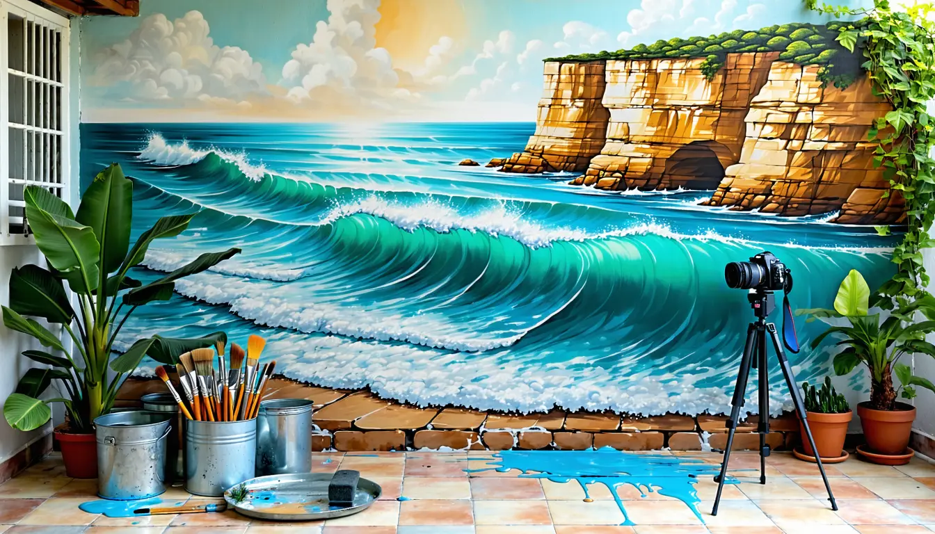 Illustration accompanying NSW held up a real photo of a $5,000 mural as an AI-doctored rental listing