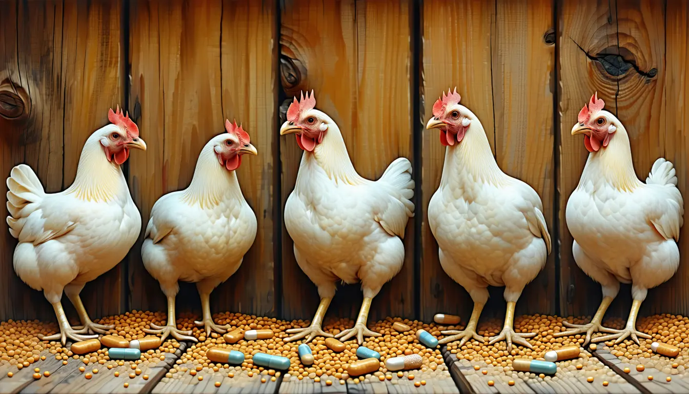 Illustration accompanying Age shapes broiler chickens' resistance genes more than antibiotics, probiotics or essential oils
