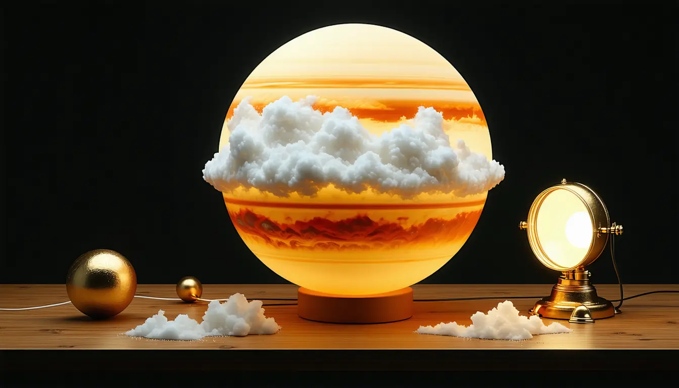 Illustration accompanying Early Webb analyses put giant planet HATS-6 b about 300 degrees Celsius below its standard estimate