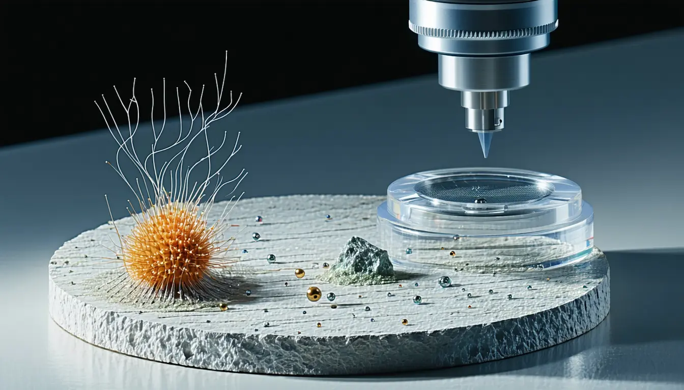 Illustration accompanying Mississippi State model reproduces copper- and zinc-driven amyloid-beta clumping seen by microscopy