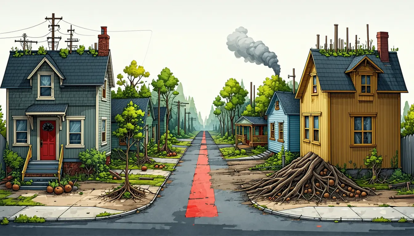 Illustration accompanying Portland's worst environmental and health burdens often fall outside 1930s redlined zones