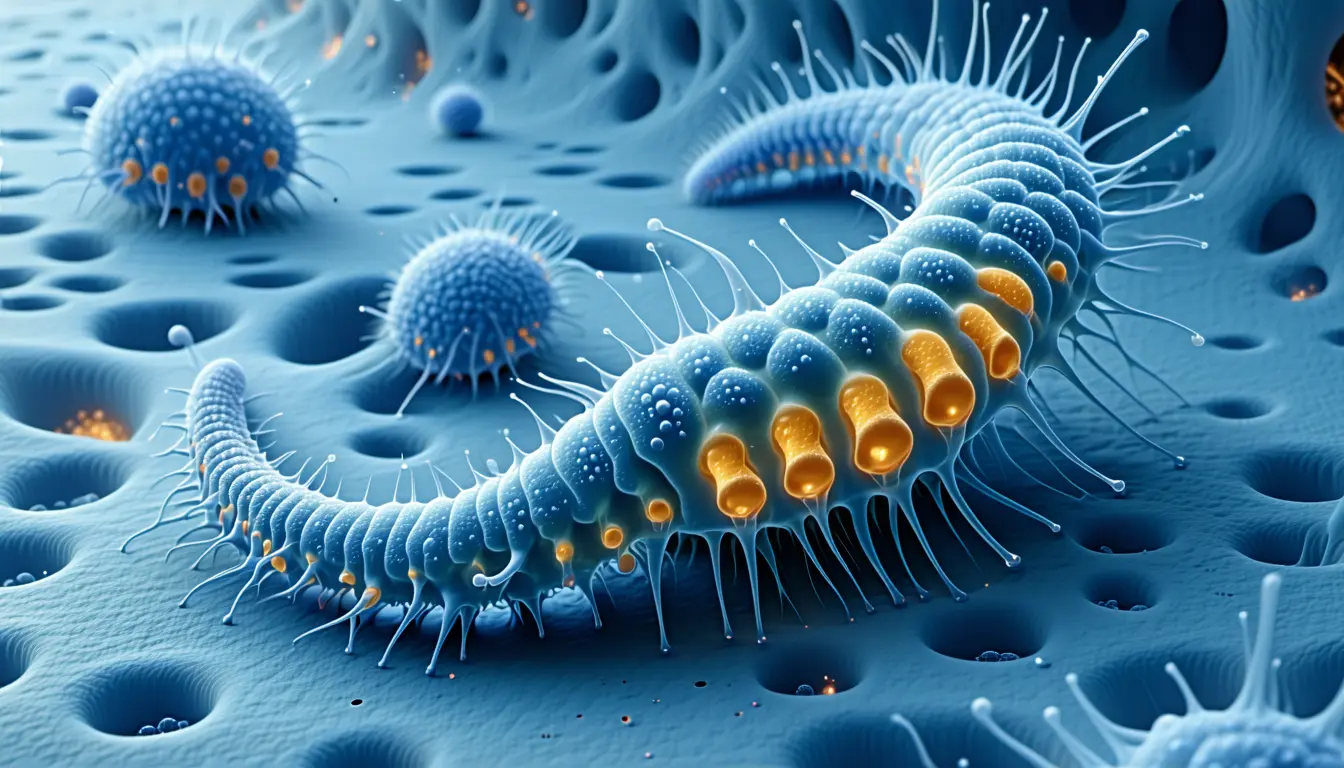 Illustration accompanying Toxoplasma rearranges the host cell surface to trigger its own invasion