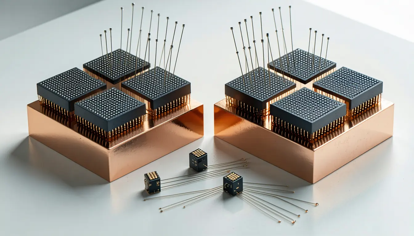 Illustration accompanying Two labs agree on a quarter-electron charge in gallium arsenide's ν = 1/2 quantum Hall state