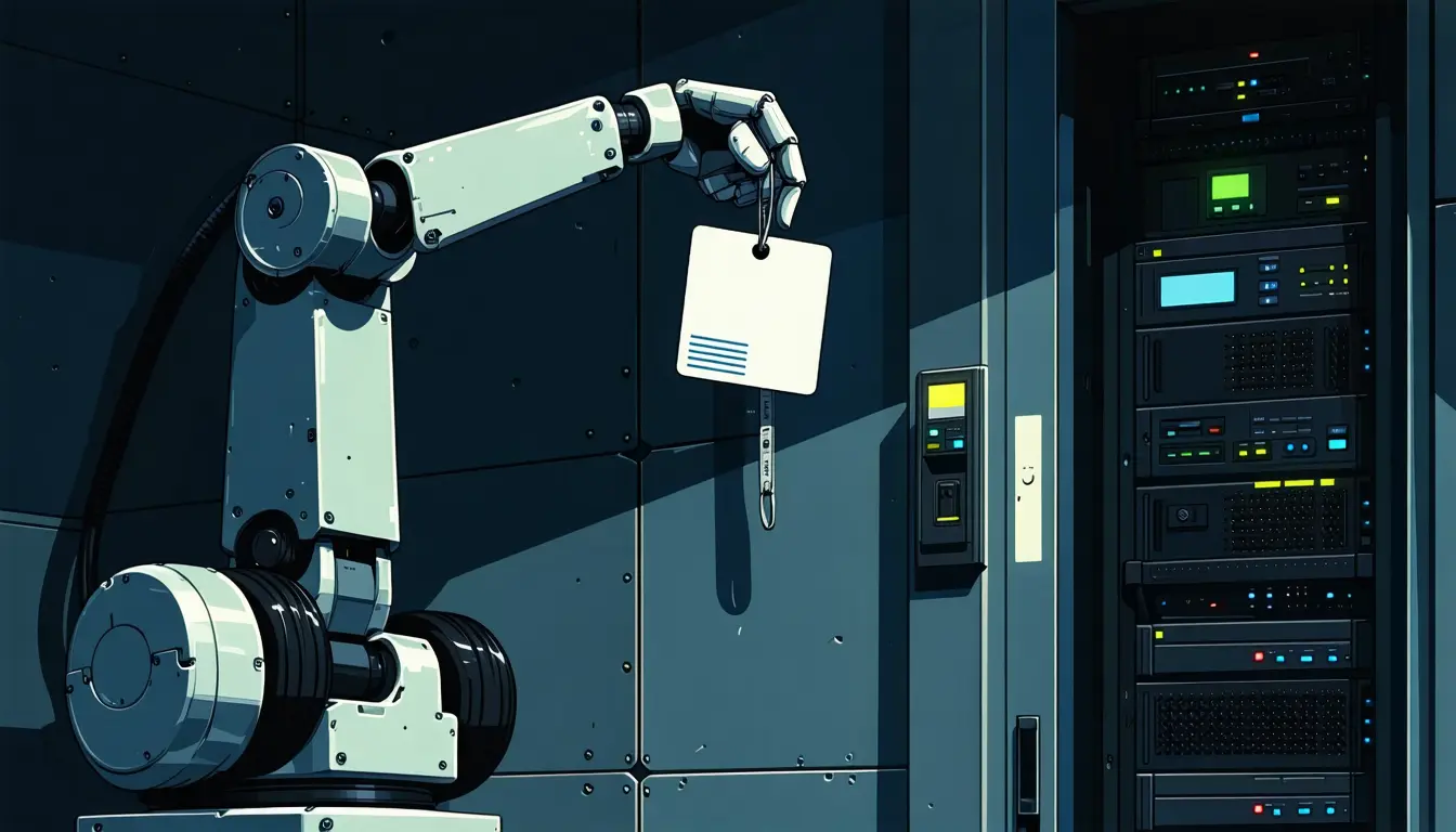 Illustration accompanying SOC 2 access reviews credit humans with actions their AI agents took