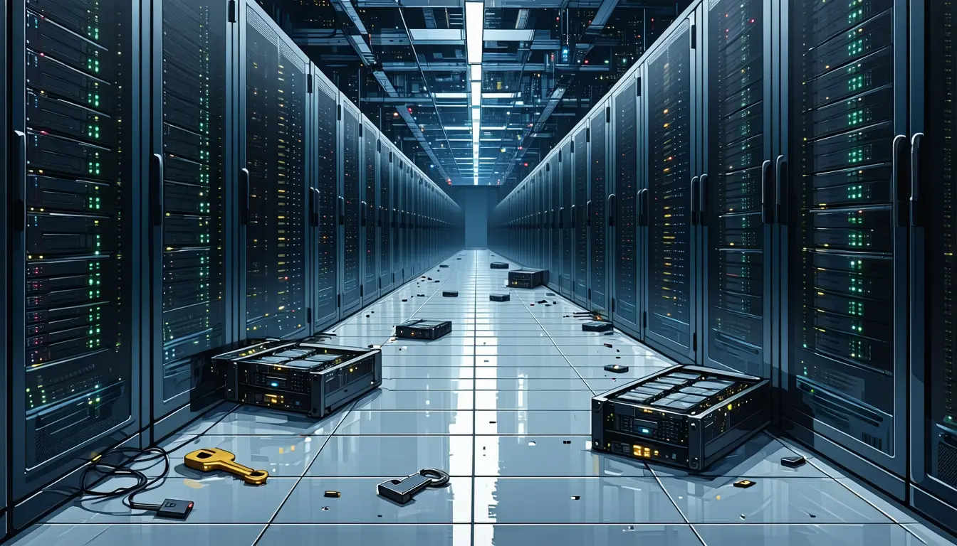 Illustration accompanying Storm-3168 used a second stolen service principal to delete most targeted Azure storage in about seven minutes