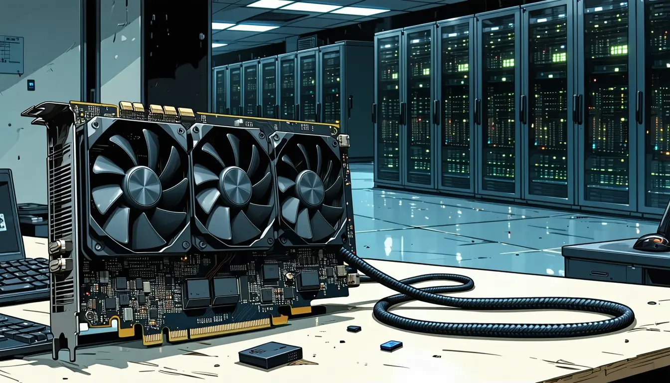 Illustration accompanying Ollaya's latency table sets a local RTX 4090 against Jev's network round trip