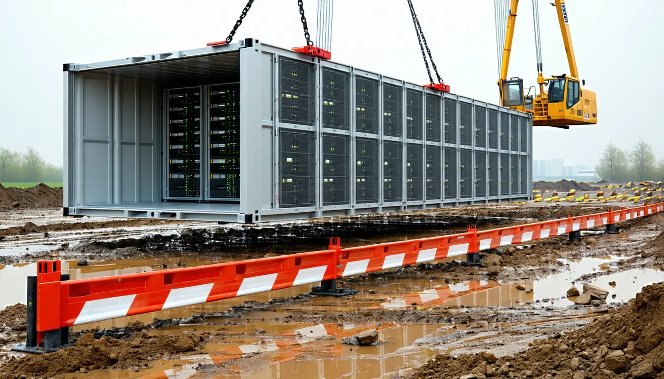 Illustration accompanying Brightray pitches Yangzhou-built data centers to US buyers under a Singapore registration