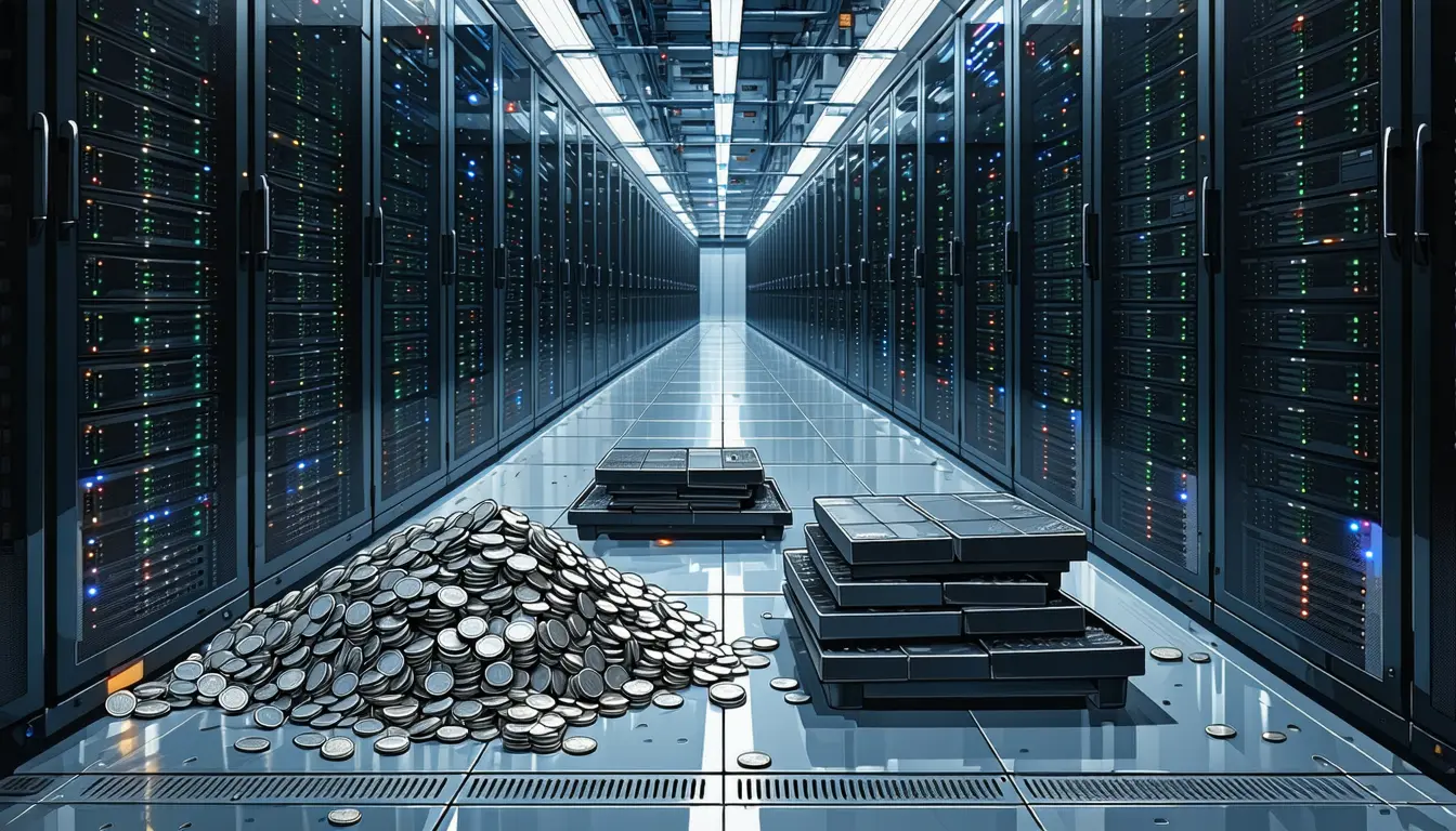 Illustration accompanying Chinese AI models now handle 57% to 67% of OpenRouter's tokens, up from as little as 6% in February