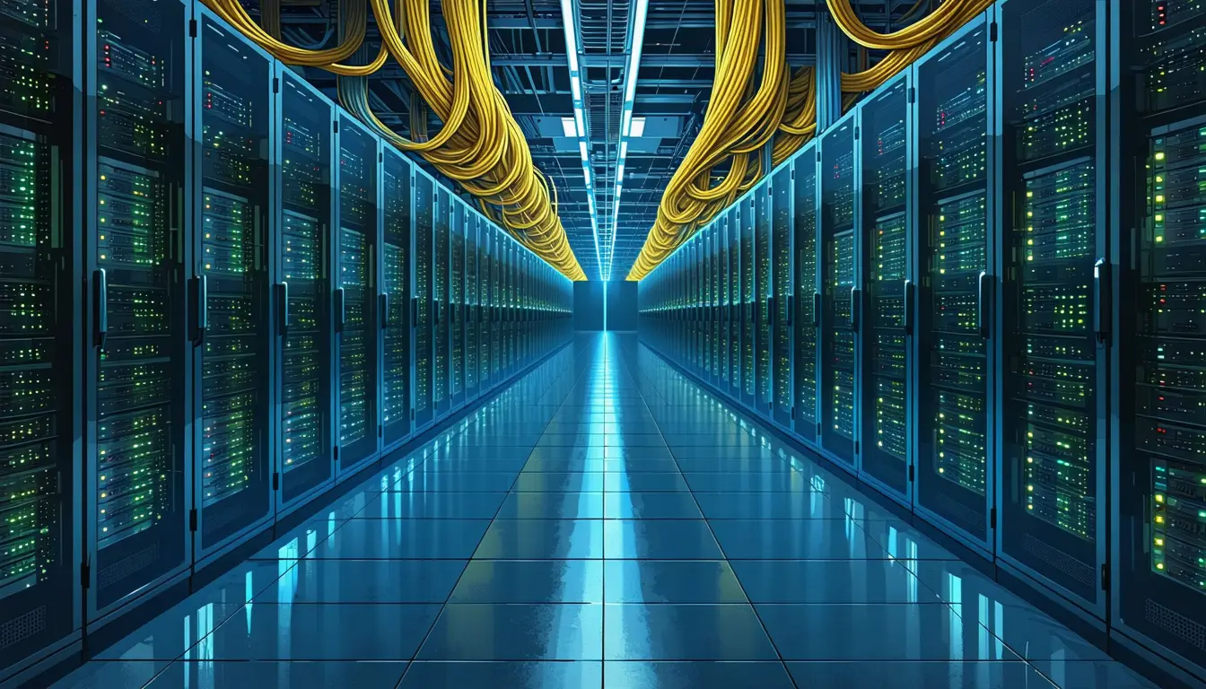 Illustration accompanying TrendForce's 2030 data center power forecast exceeds its own grid estimate by 268 GW