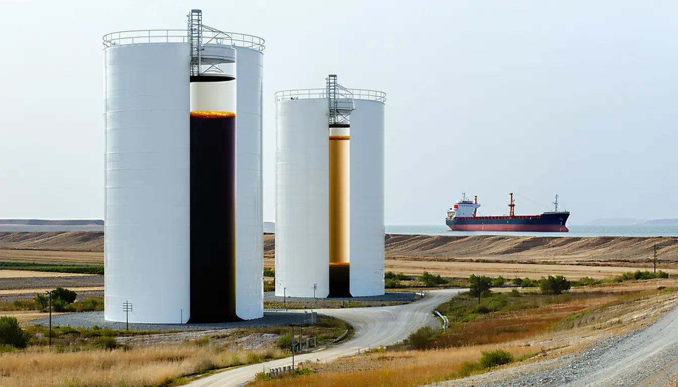 Illustration accompanying WTI's 7.9% weekly slide widens its discount to Brent to nearly $12