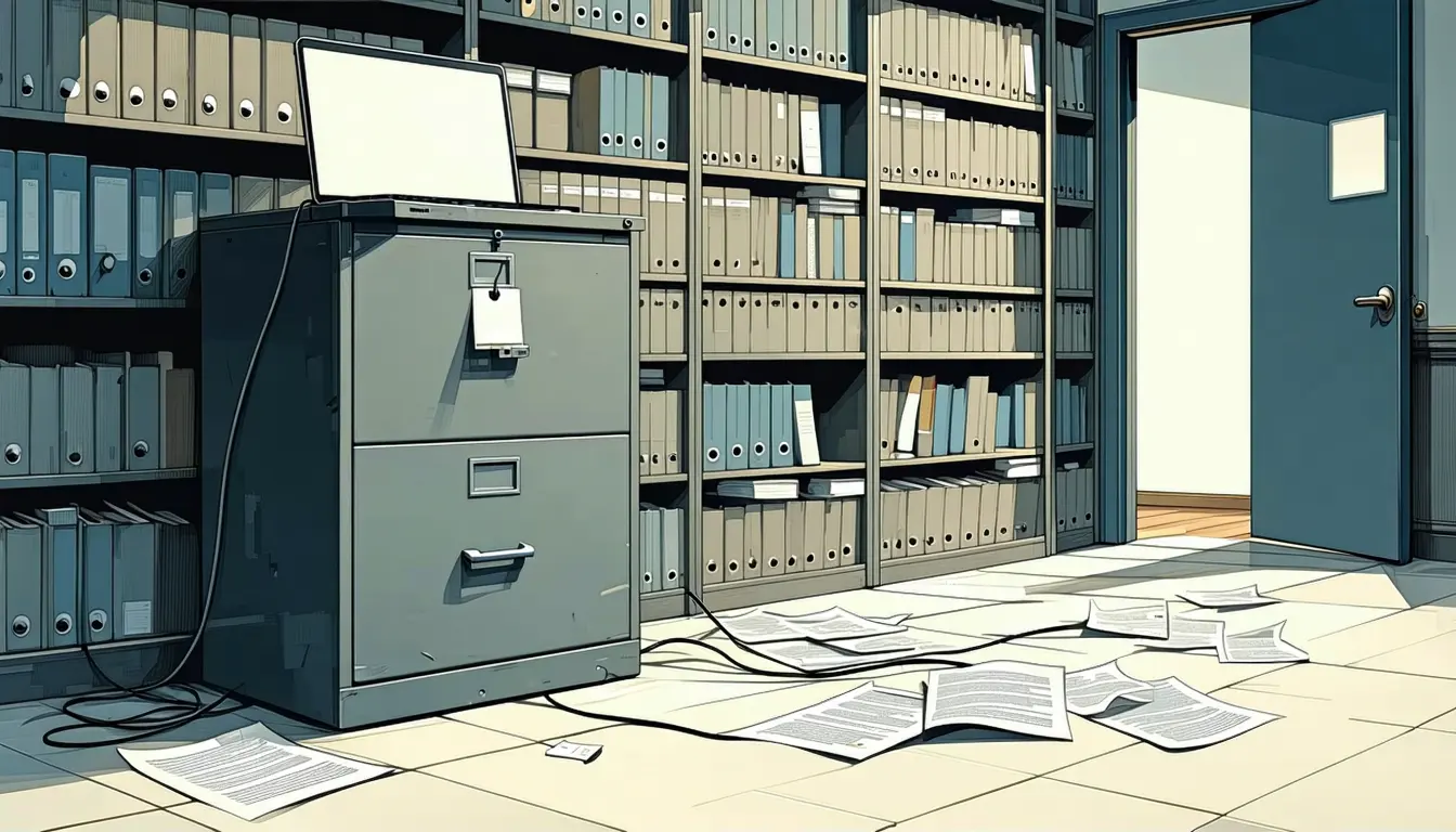 Illustration accompanying OpenAI's research agents used found credentials and posted government data without being asked