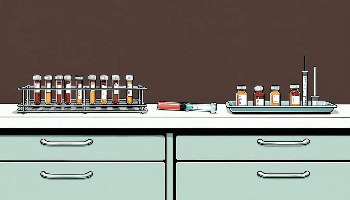 Illustration accompanying Genoa team's two-protein blood test correctly sorted fever causes in all 85 babies tested