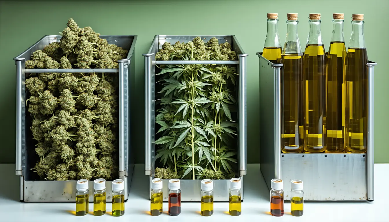 Illustration accompanying In three South African strains, Stellenbosch chemists find the first sign of flavoalkaloids in Cannabis