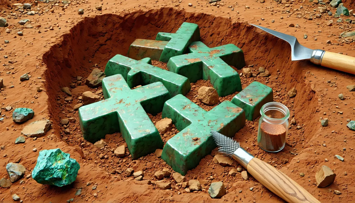 Illustration accompanying Malawi's buried copper ingots came from Congo's Kipushi mine, lead isotopes show