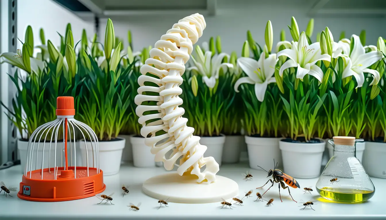 Illustration accompanying Modelled odour receptors lead INRAE to the lily moth's sex pheromone