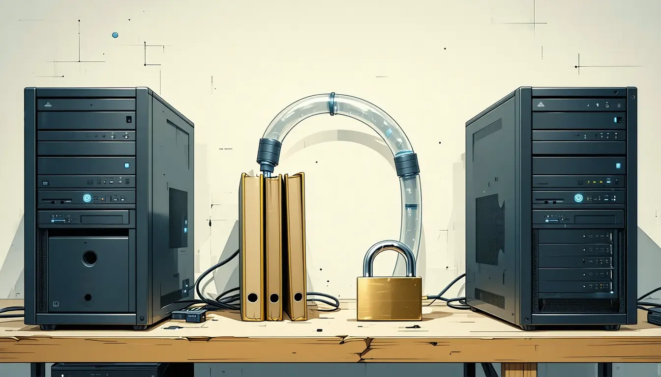 Illustration accompanying Every Radicle node through 1.10.3 sends private repository data unencrypted after the handshake