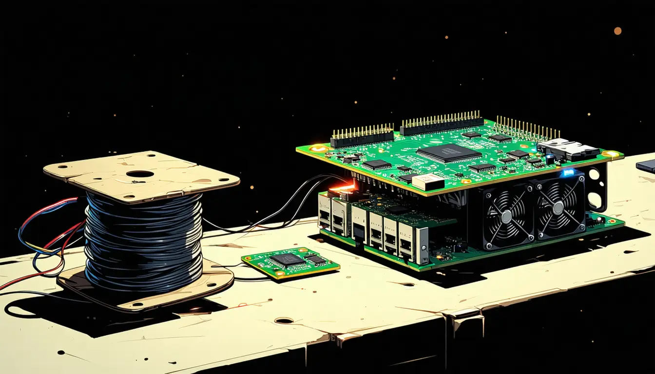 Illustration accompanying Vercel Labs' ScriptC trades sustained TypeScript throughput for millisecond startups