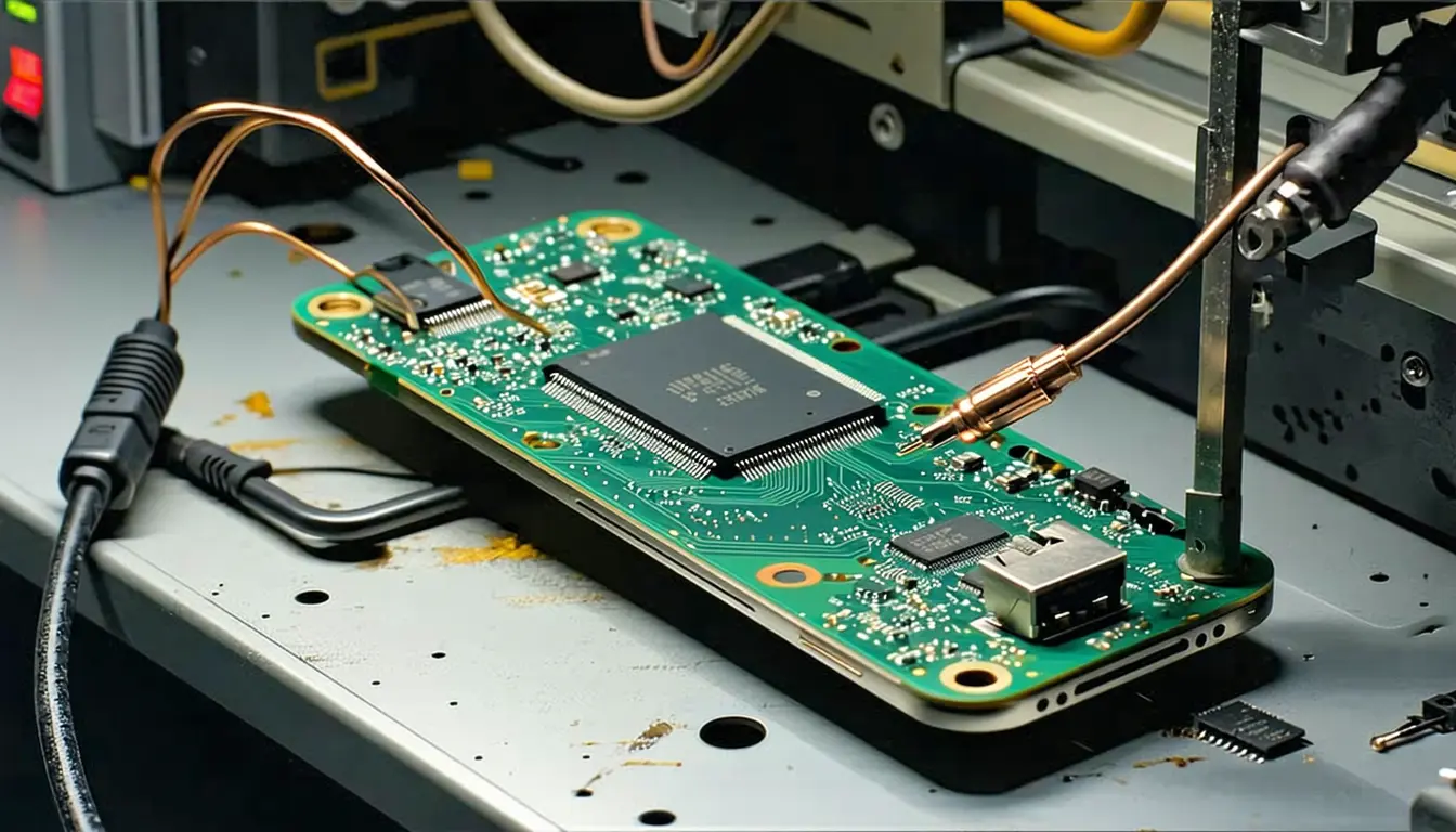 Illustration accompanying Apple renews its Qualcomm patent license as its own modems replace Qualcomm chips in iPhones