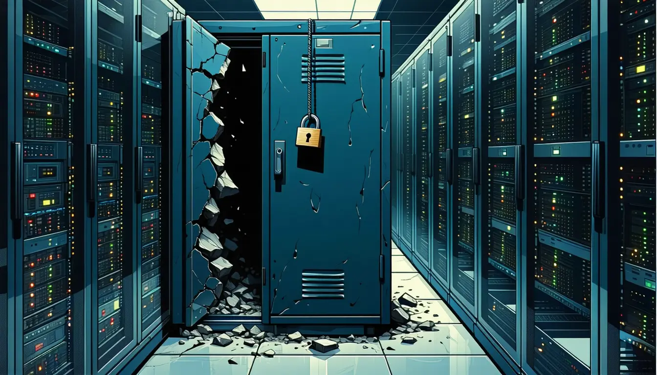 Illustration accompanying Bitget traces $387.5 million breach to stolen internal credentials via third-party product flaw