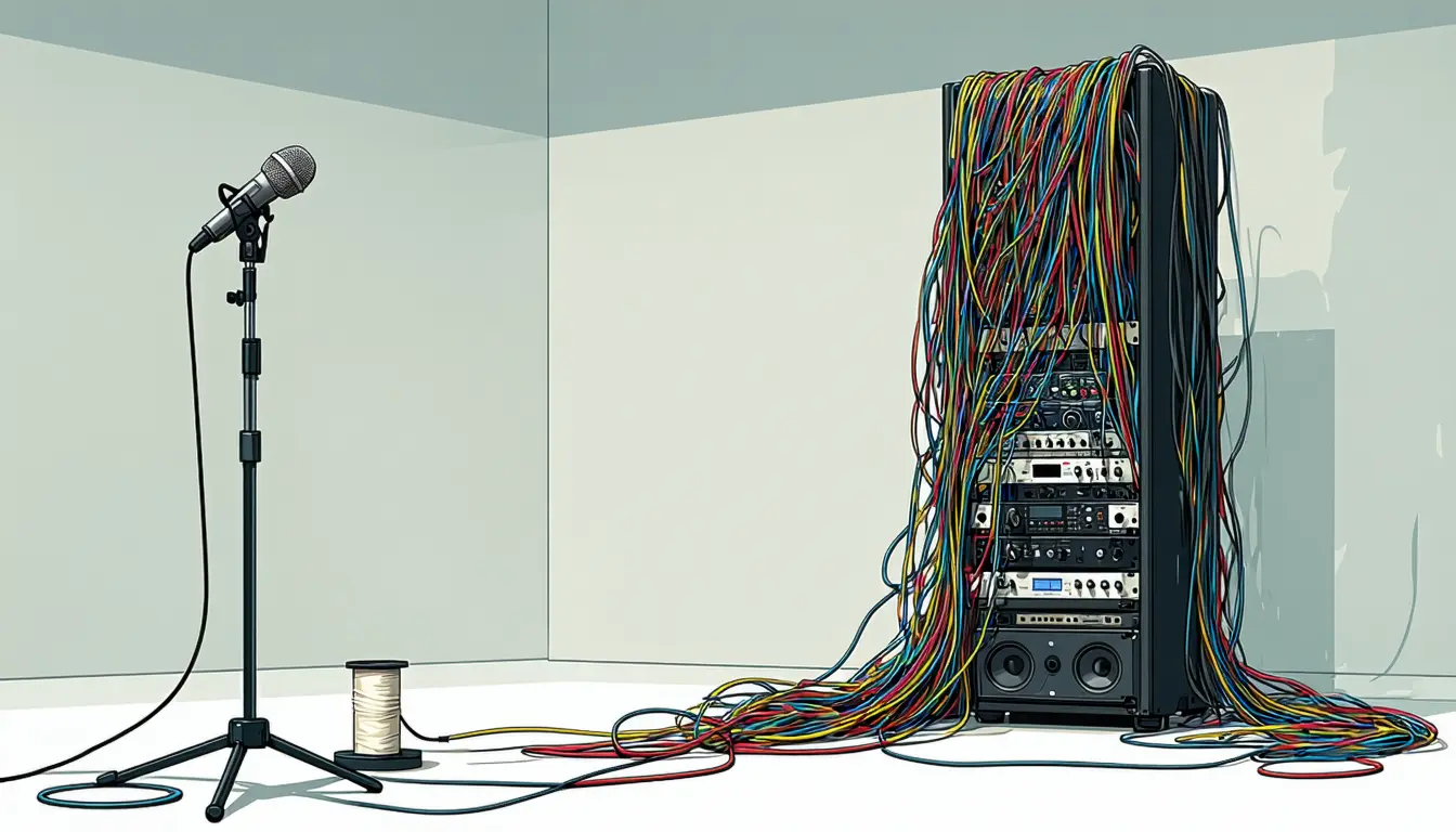 Illustration accompanying Modulate raises $25 million to sell the tone and deepfake signals a 3-cent transcript misses