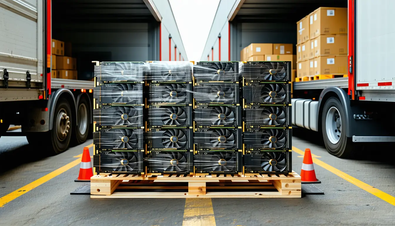Illustration accompanying Nvidia's plan to ship 500,000 RTX Pro 5500s a quarter to China waits on two governments