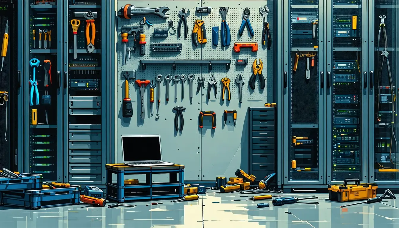 Illustration accompanying Stacklok's Mecatl trades the coding agent's unrestricted shell for a governed tool catalog