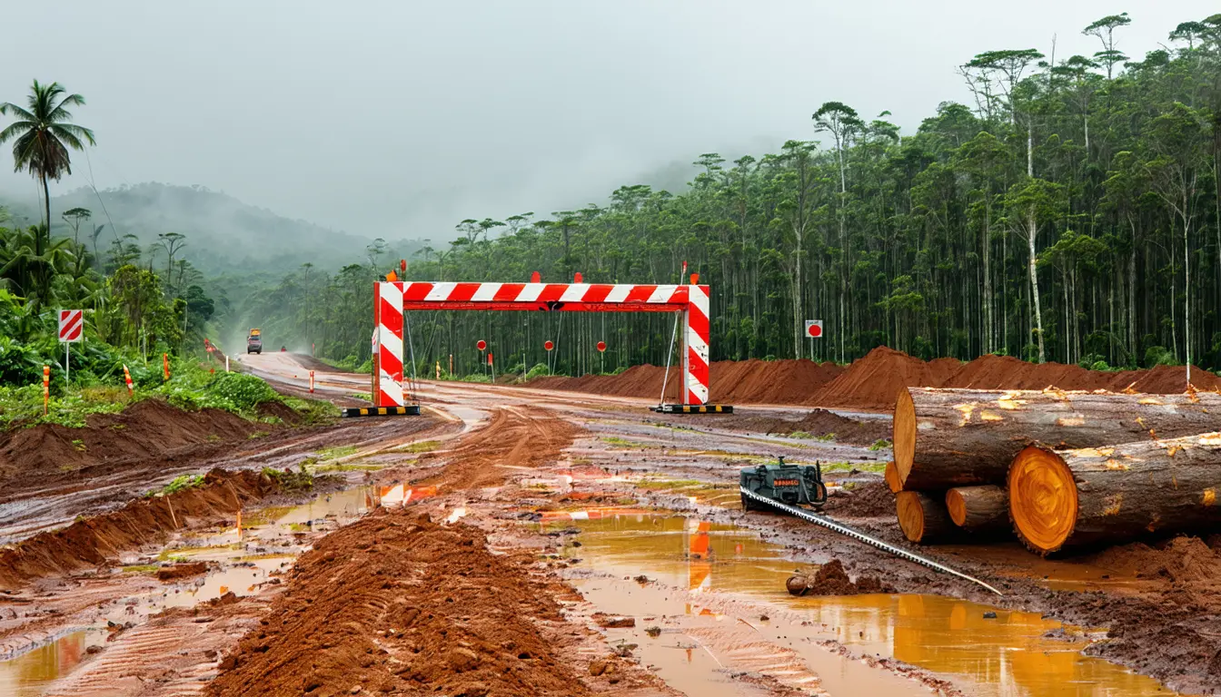 Illustration accompanying Bonn-led study ties 190 to 1,700 square kilometers of 2019 Amazon clearing to Bolsonaro government tweets