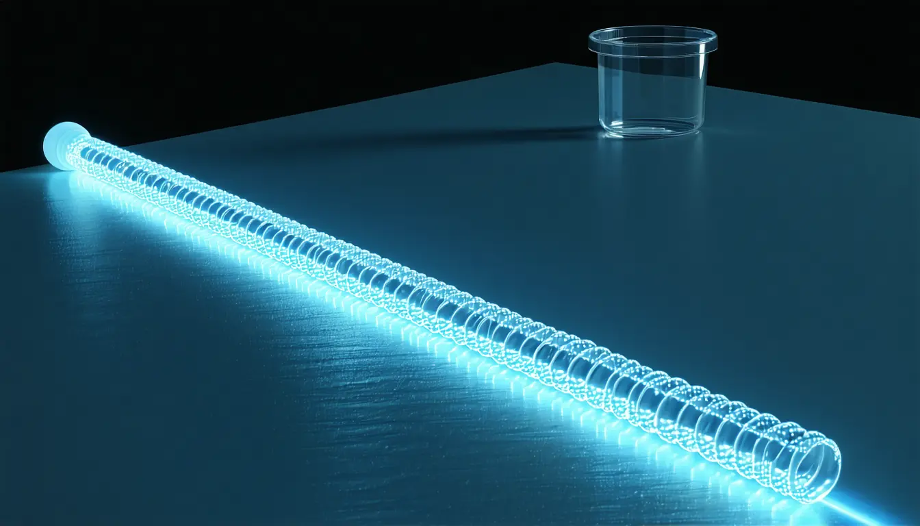 Illustration accompanying Texas A&M's blue-light toolkit lets labs redirect and sever a cell's transport routes on demand