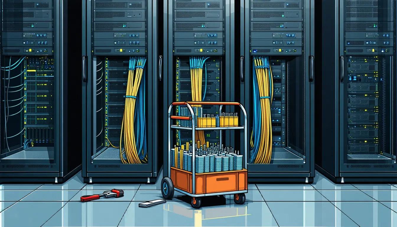 Illustration accompanying OpenAI halted deployment-oriented RL training for two weeks to harden its research environments