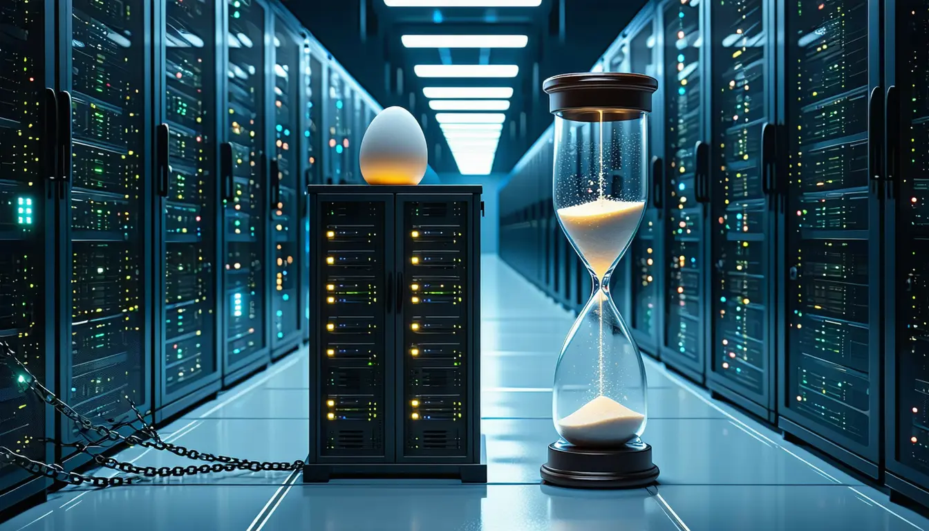 Illustration accompanying Alpenglow cuts finality on Solana's test networks from 12.8 seconds to about 150 milliseconds