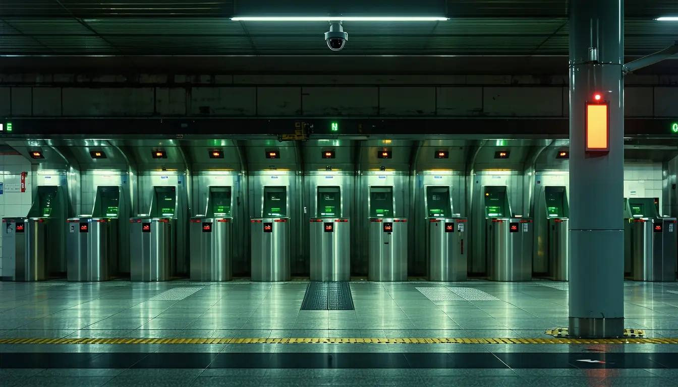 Illustration accompanying British Transport Police extends a £320,786 face-scanning trial that yielded one wrong alert