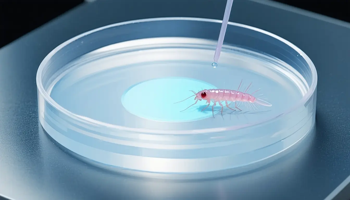 Illustration accompanying MIT powers a half-millimetre swimming robot with a single layer of living muscle