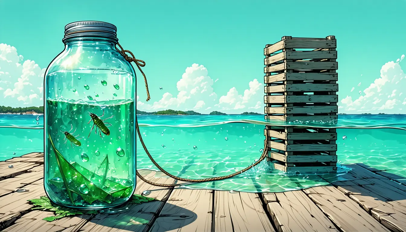 Illustration accompanying Bermuda's lobster catches track a plankton food-chain index more closely than sea temperature