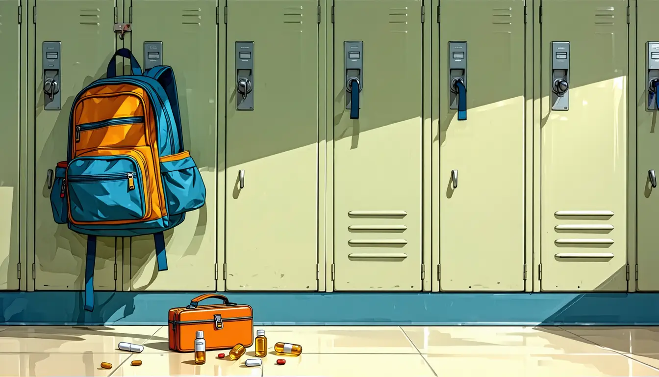 Illustration accompanying Reports of intentional substance exposures at school nearly quadrupled among elementary-age children