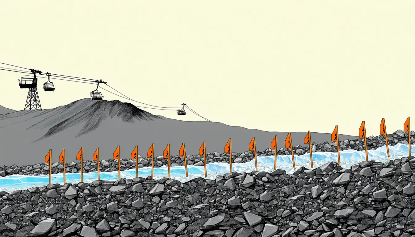 Illustration accompanying Simon Fraser glaciologists put Whistler Glacier's last ice less than a decade away