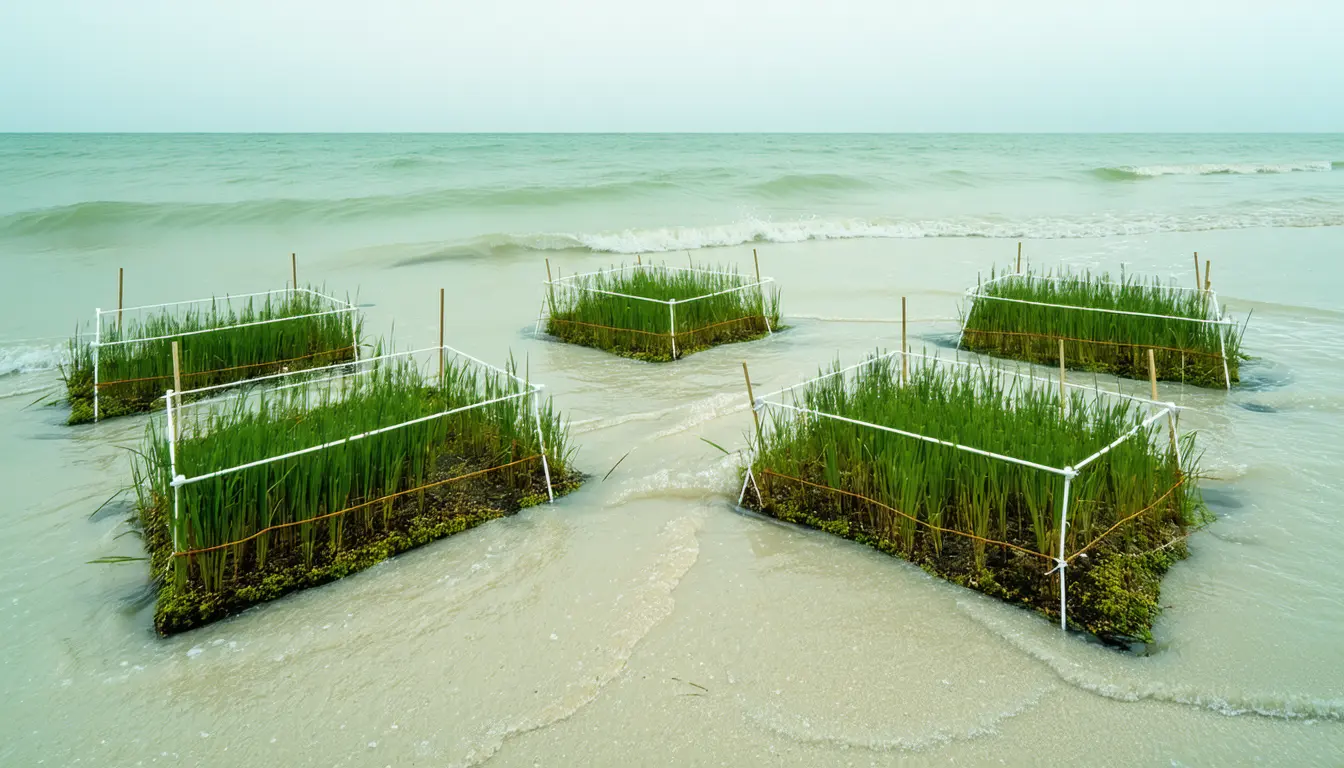 Illustration accompanying Stellenbosch-led review finds seagrass restoration trials in just six African countries